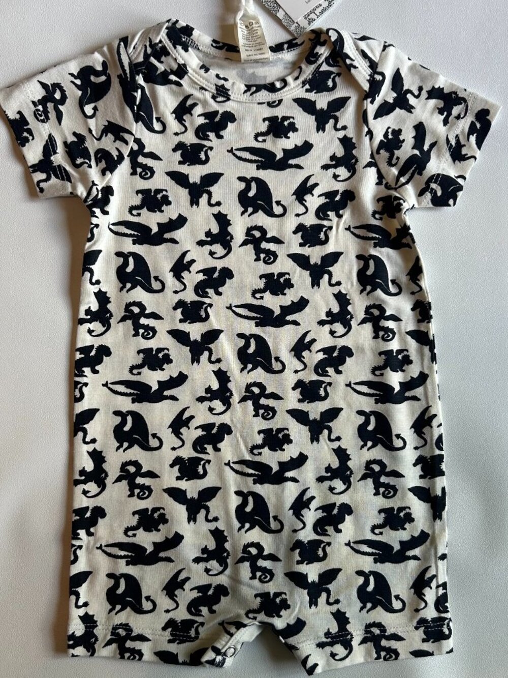 NWT Kate Quinn Gargoyle Dragons Bamboo Union Shortie 3–6M Baby